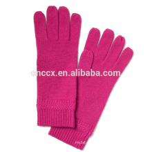 PK17ST034 Italian cashmere gloves Chevron-Rib